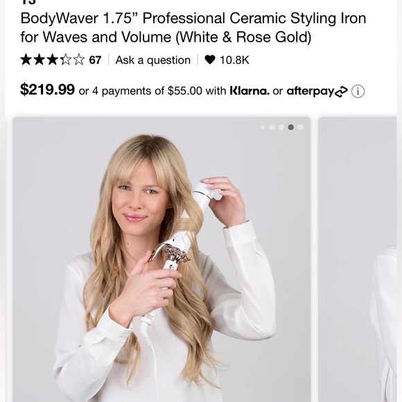 T3
BodyWaver 1.75” Professional Ceramic Styling Iron for Waves and Volume - Picture 9 of 9